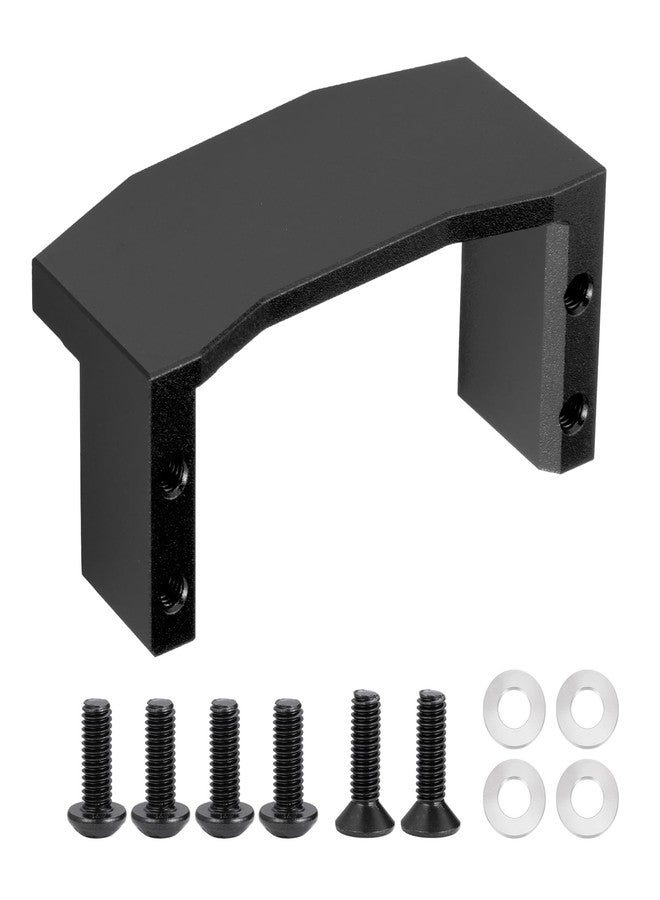 WEFEINO Aluminum Alloy RC Servo Mount Upgrade Parts for Tamiya TT02 TT02B 1/10 RC On Road Touring Car (Black) - Image 1